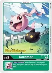 Koromon - BT7-004 - U (Next Adventure Pre-Release Promo)