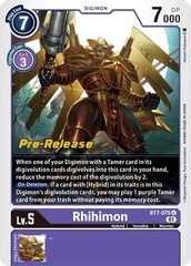 Rhihimon - BT7-075 - U (Next Adventure Pre-Release Promo)