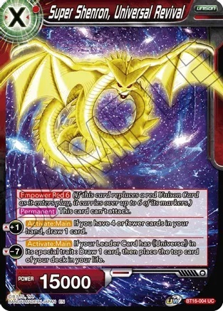 Super Shenron, Universal Revival - BT16-004 - UC