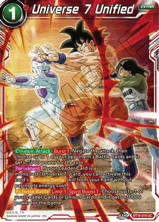 Universe 7 Unified - BT16-019 - UC