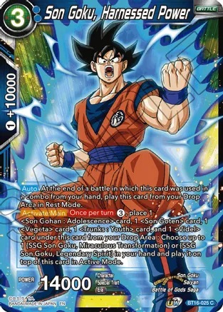 Son Goku, Harnessed Power - BT16-025 - C