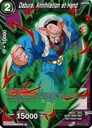 Dabura, Annihilation at Hand - BT16-113 - UC