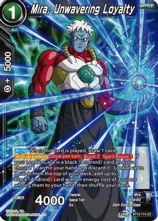 Mira, Unwavering Loyalty - BT16-114 - UC