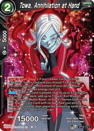 Towa, Annihilation at Hand - BT16-116 - C