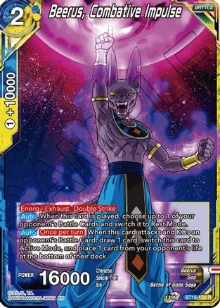 Beerus, Combative Impulse - BT16-128 - R