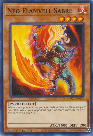Neo Flamvell Sabre - HAC1-EN073 - Common - 1st Edition