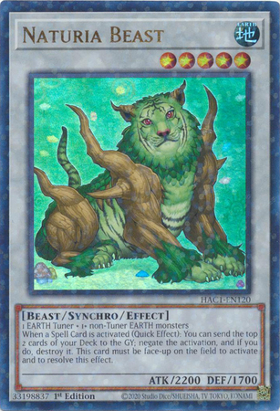 Naturia Beast - HAC1-EN120 - Ultra Rare - 1st Edition (Duel Terminal)