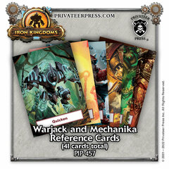 Warjack and Mechanika Reference Card Deck