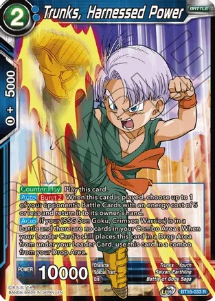 Trunks, Harnessed Power - BT16-033 - R - Foil