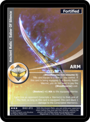 Ancient Relic - Saber Of Silence