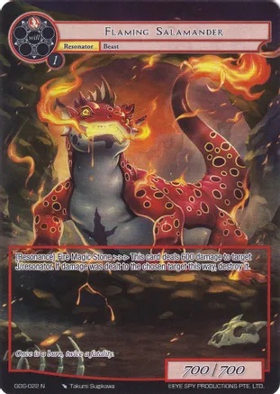 Flaming Salamander - GOG-022 - N - Full Art