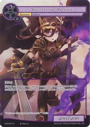 Soulstealing Valkyrie - GOG-067 - N - Full Art