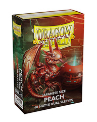 Dragon Shield: Japanese Size Dual Matte Sleeves - Peach