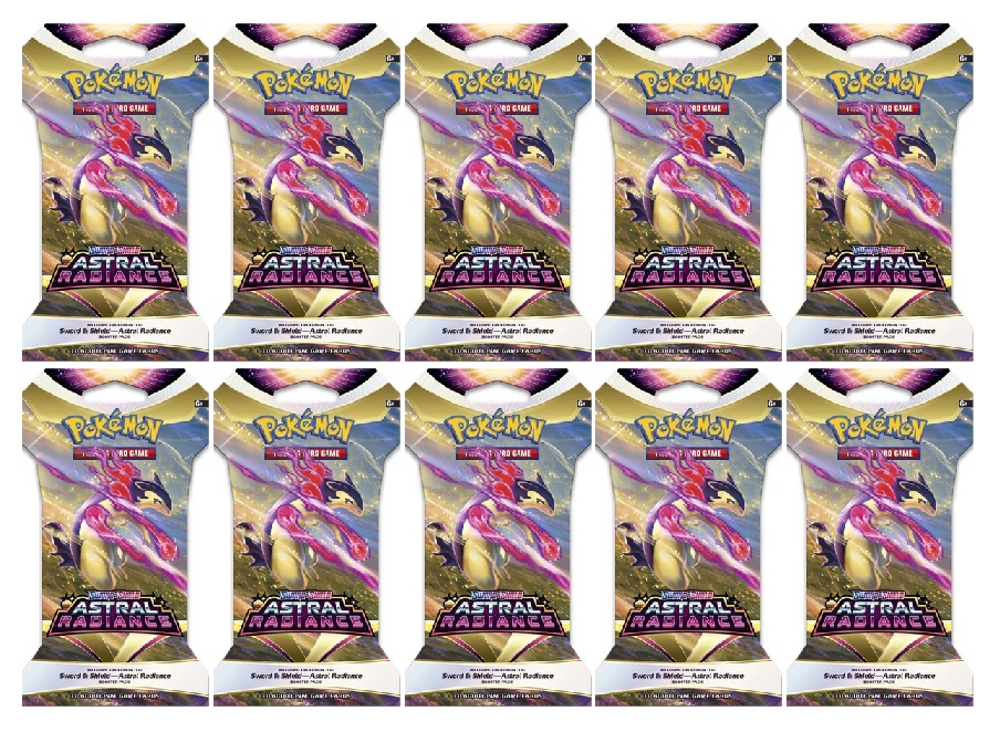 Sword & Shield - Astral Radiance Sleeved Booster Pack Bundle (Set of 10)