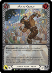 Macho Grande (Blue) (LGS089) - Rainbow Foil