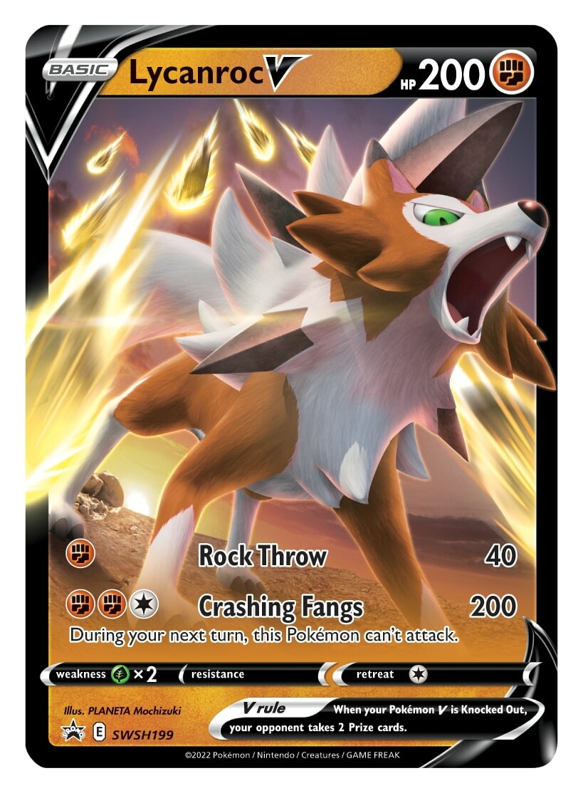 Lycanroc V - SWSH199 - SWSH Black Star Promos