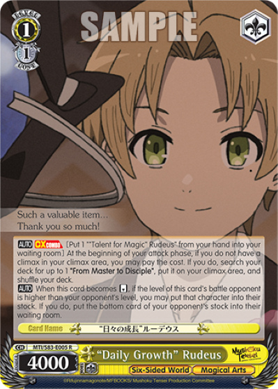 Daily Growth Rudeus - MTI/S83-E005 - R