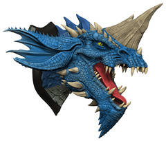 D&D: Blue Dragon Trophy Plaque