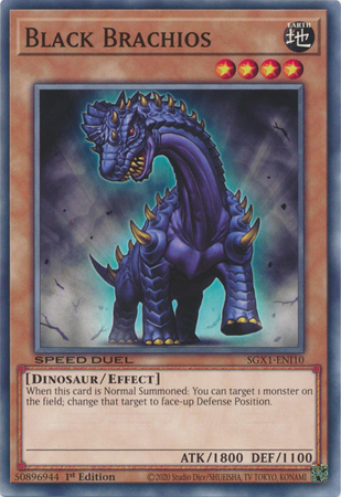 Black Brachios - SGX1-ENI10 - Common - 1st Edition
