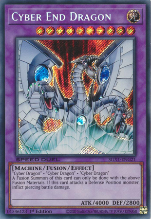 cyber end dragon yugioh card Cyberdark Dragon" requires 7 cards (5 materials for "Cyberdarkness" + 1 Fusion Spell + 1 "Cyber End Dragon" in the GY) in order to be made, and Wurm didn't change this Legendary Collection 2 UNL Edition YuGiOh Cybernetic Revolution Single Card