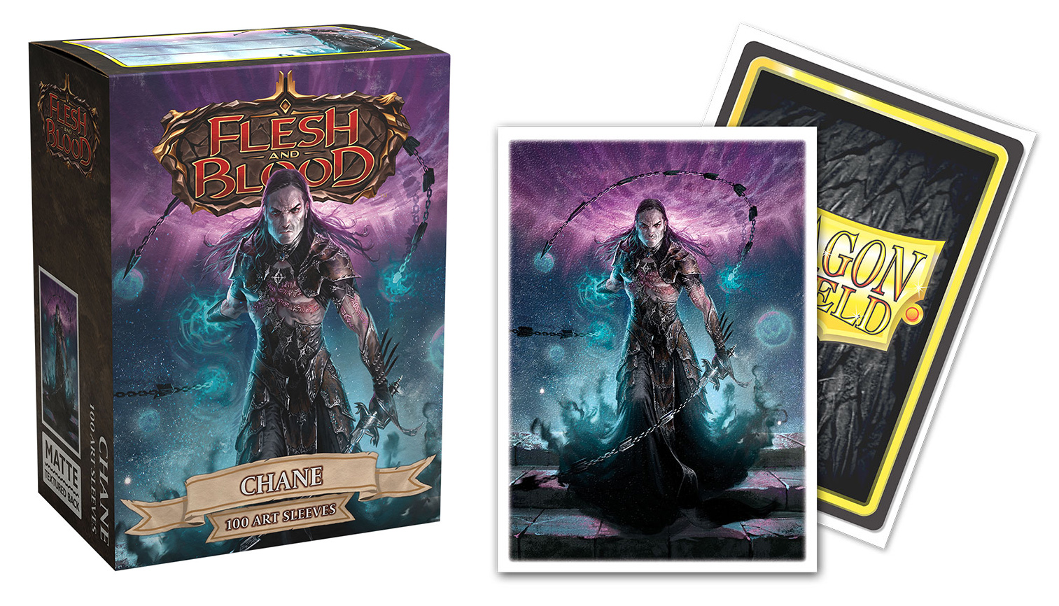 Dragon Shield - Matte Art Sleeves - Flesh & Blood Chane (100ct) -  Accessories » Card Sleeves » Dragon Shield Card Sleeves » Dragon Shield  Standard Size Card Sleeves - Frontline Games