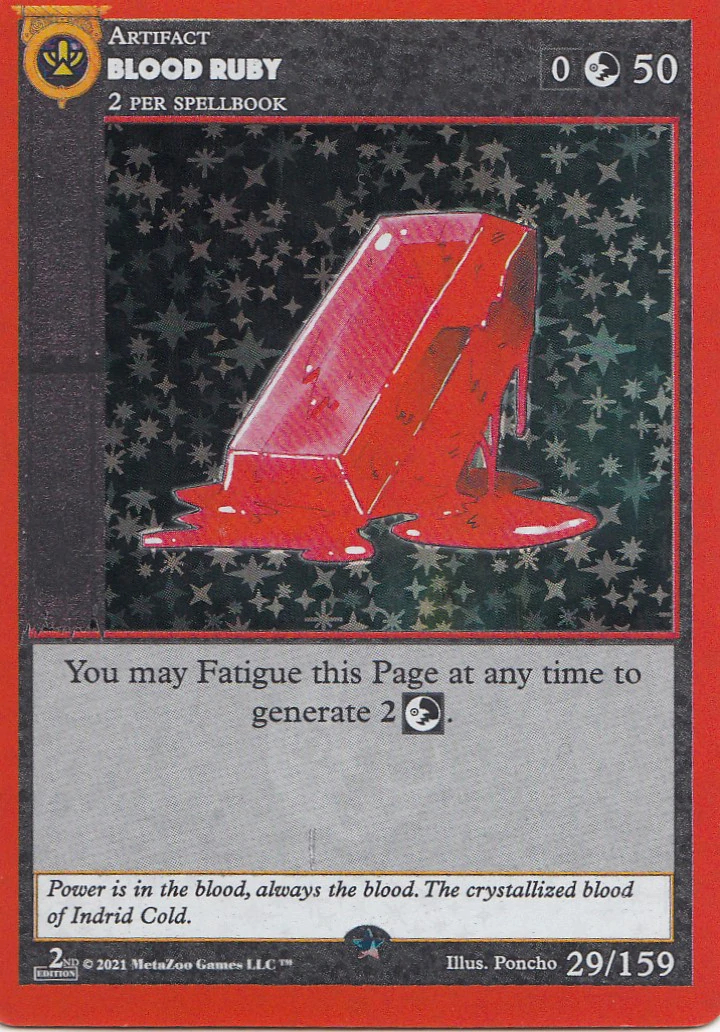 Blood Ruby 29/159 - Second Edition