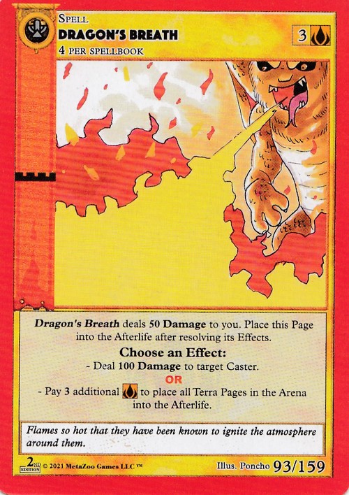 Dragons Breath 93/159 - Second Edition
