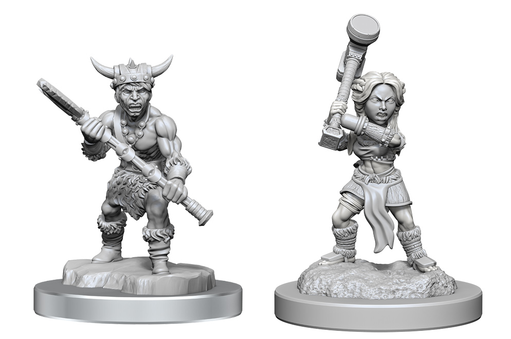 D&D Nolzurs Marvelous Miniatures: Halfling Barbarians W18