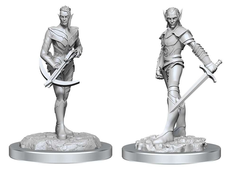 D&D Nolzurs Marvelous Miniatures: Drow Fighters (Wave 18)