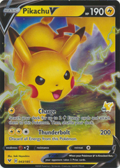 Pikachu V - 043/185 - Battle Academy 2022 (Pikachu Symbol 60)