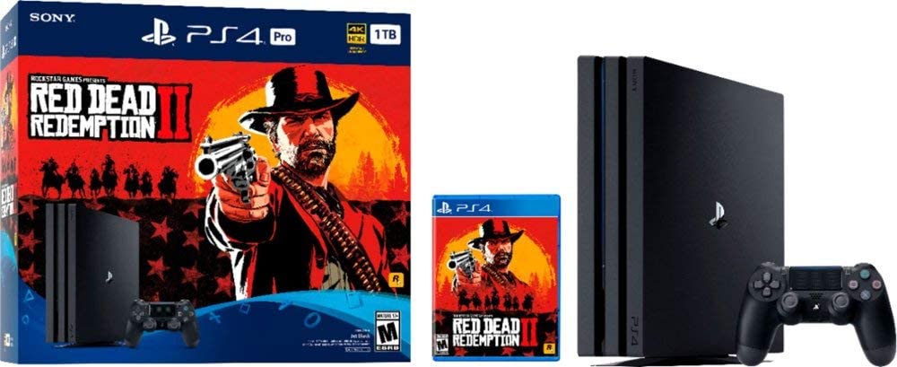 Playstation 4 Pro 1TB Red Dead Redemption II Bundle