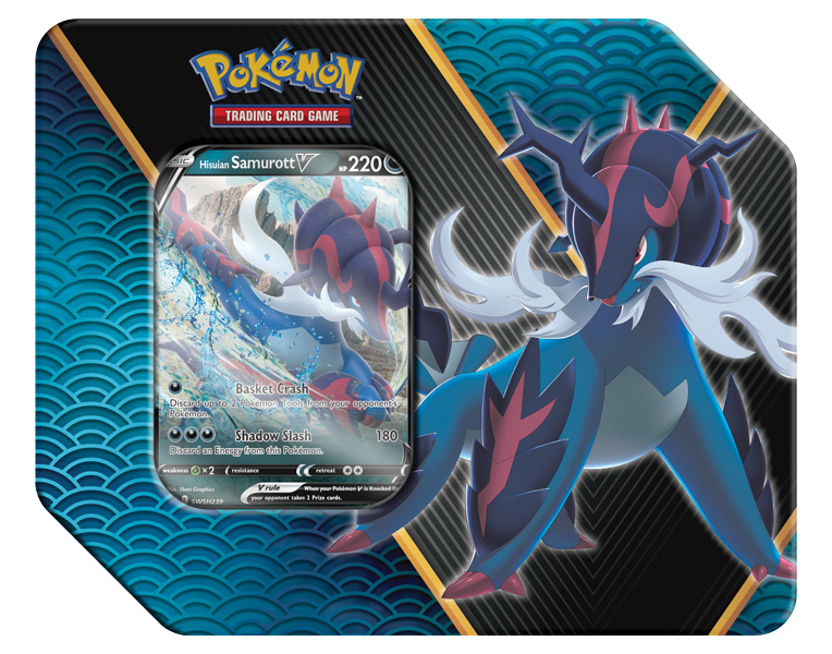 Pokemon Divergent Powers Tin - Hisuian Samurott V Box