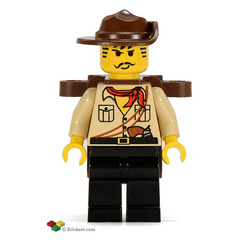 LEGO Johnny Thunder (desert) with Openable Backpack Minifigure