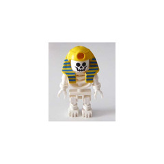 LEGO Skeleton with Yellow Mummy Headdress Minifigure