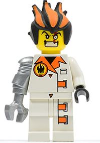 LEGO Dr. Inferno with Metallic Silver Claw Minifigure