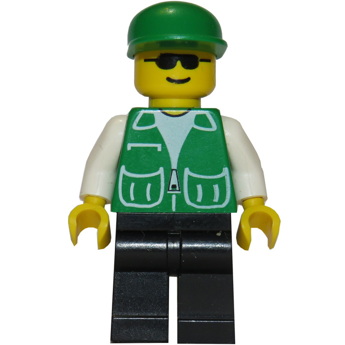 LEGO Dragon Fly Mechanic, Green Jacket Minifigure