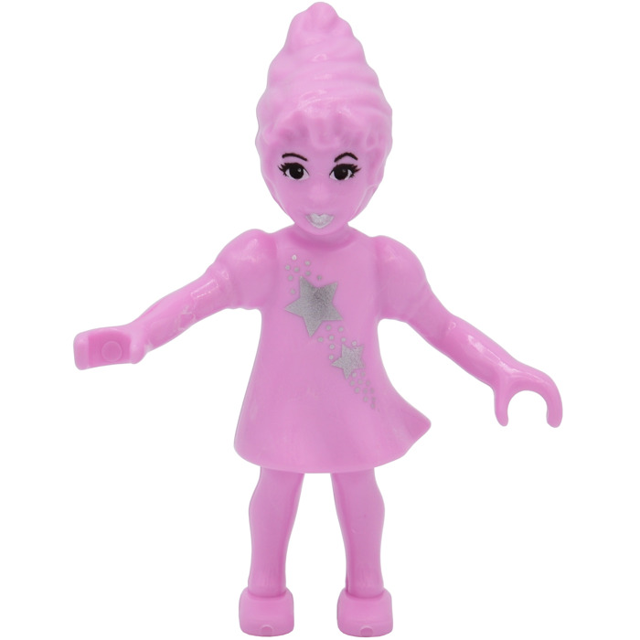 LEGO Belville Bright Pink Fairy with Silver Stars Minifigure