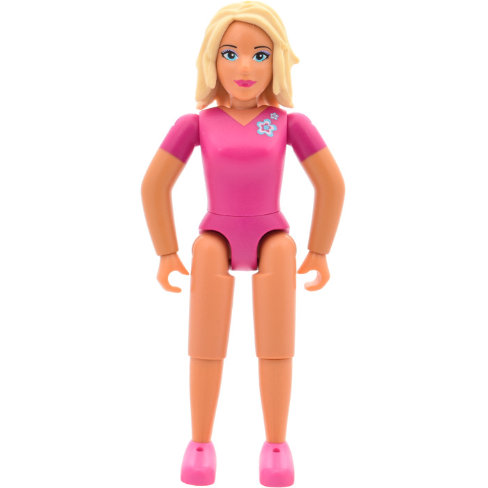 LEGO Belville female with pink body suit Minifigure