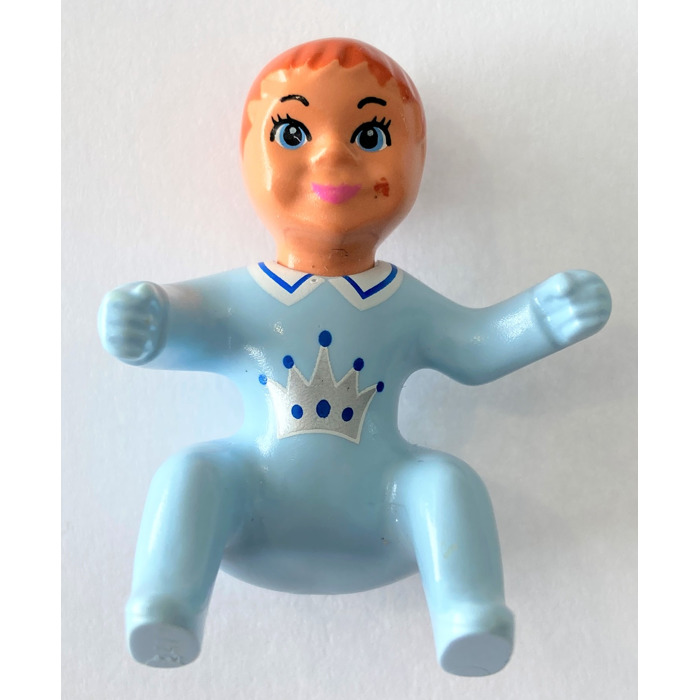 LEGO Belville Baby with Silver Crown Pattern Minifigure