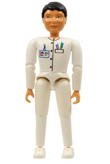 LEGO Belville Male Medic with Black Hair Minifigure