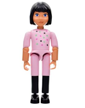 LEGO Belville Girl with Pink Shirt with Stars Minifigure