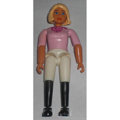 LEGO Woman with Pink Top and Black Riding Boots Minifigure