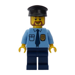 LEGO Police - Cap with blue tie and gold badge Minifigure