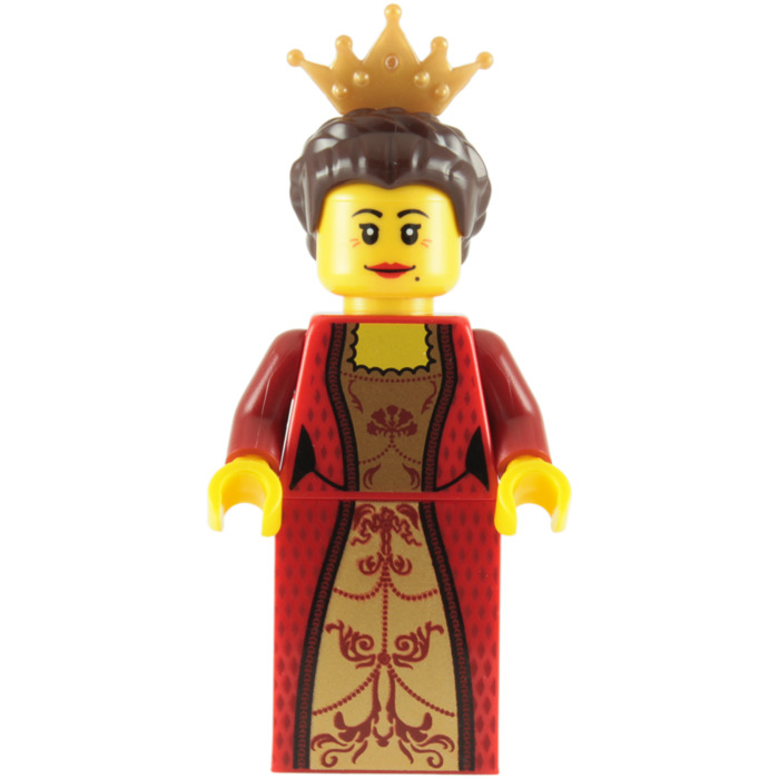 LEGO Queen with Red Dress and Crown Minifigure