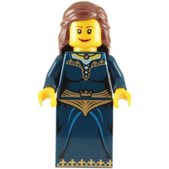 LEGO Princess wearing Dark Blue Dress with Gold Decoration Minifigure