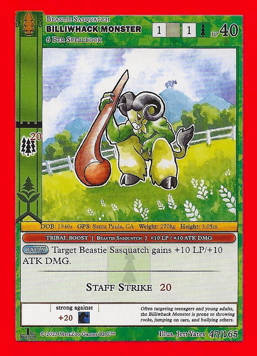 Billiwhack Monster 47/165 - 1st Edition