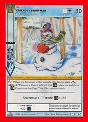 Friendly Snowman 105/165 - 1st Edition