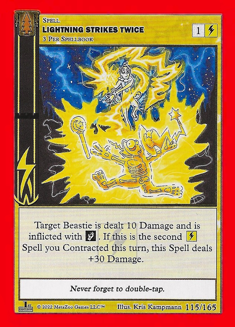 Lightning Strikes Twice 115/165 - 1st Edition