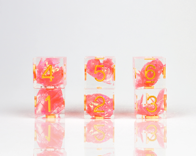 Dice Set - Sharp Flamingo