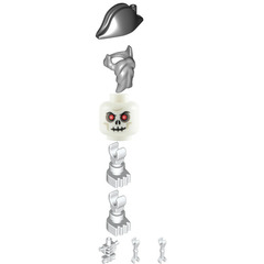LEGO Skeleton Ship Captain Minifigure